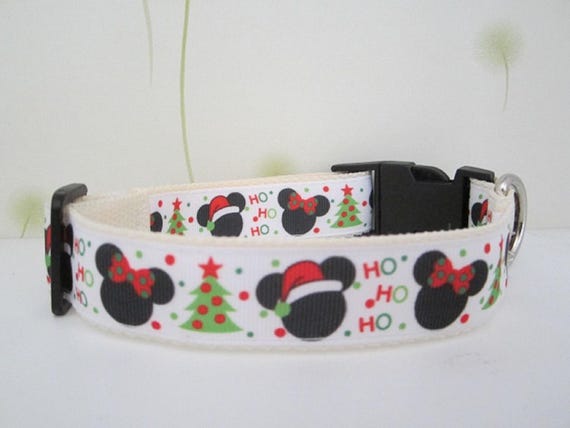 Christmas Mickey Dog Collar, Cute Dog Collars , custom dog collar,christmas dog collar,AS14