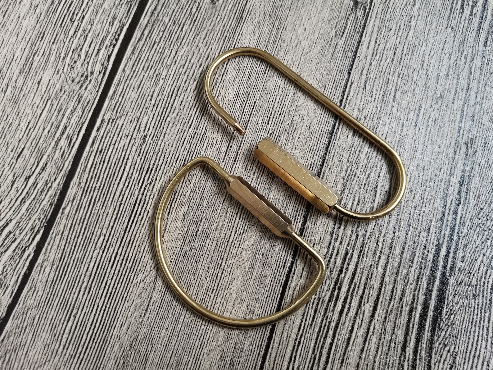 Brass Key Ring HookKey HookCustom KeychainLeathercraft Etsy