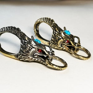 Drachen Schlüsselanhänger, Messing Schlüsselanhänger Haken,Custom Schlüsselanhänger,Messing Schlüsselanhänger Custom,Gürtelhaken,Messing Haken,UA1