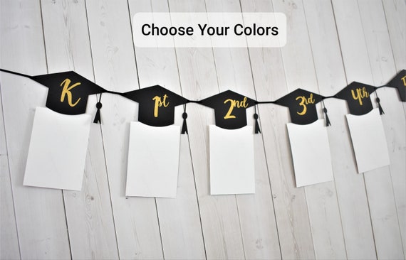 Graduation Cap Hat Photo Milestone Banner Class of 2022 Grades Kindergarten 12th Grade Grad Il_570xn