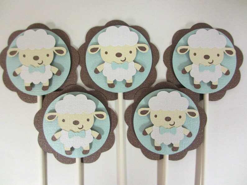 Lamb Sheep Baby Boy Shower Birthday Party Banner Sign Blue Etsy