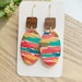 see more listings in the Leather earrings  section