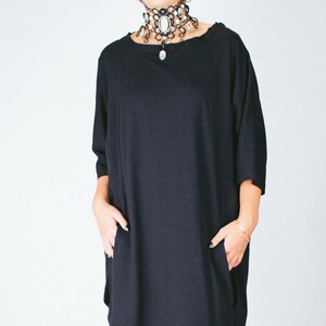 3/4 Length Hooded Dress
