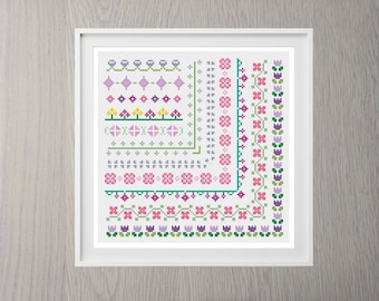 Cross Stitch Borders Etsy There are arrows on the patterns that indicate the center. cross stitch borders etsy