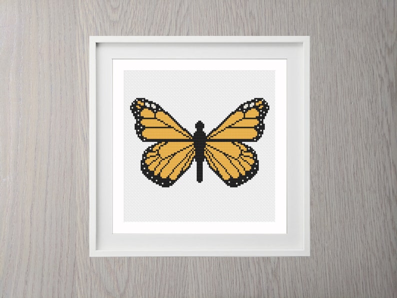 Monarch Butterfly Cross Stitch Pattern instant download | Etsy