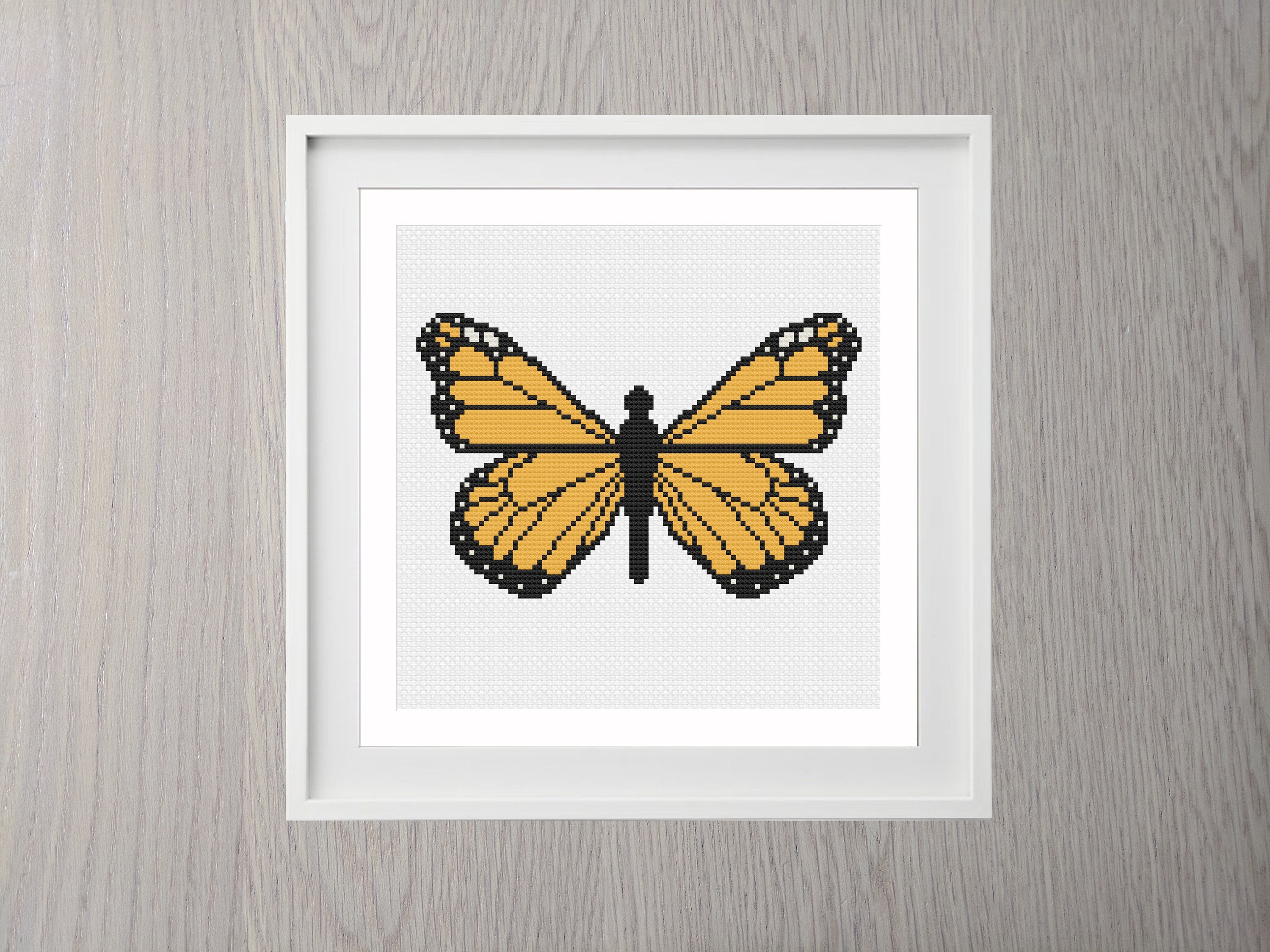 Monarch Butterfly Cross Stitch Pattern | Digital Download