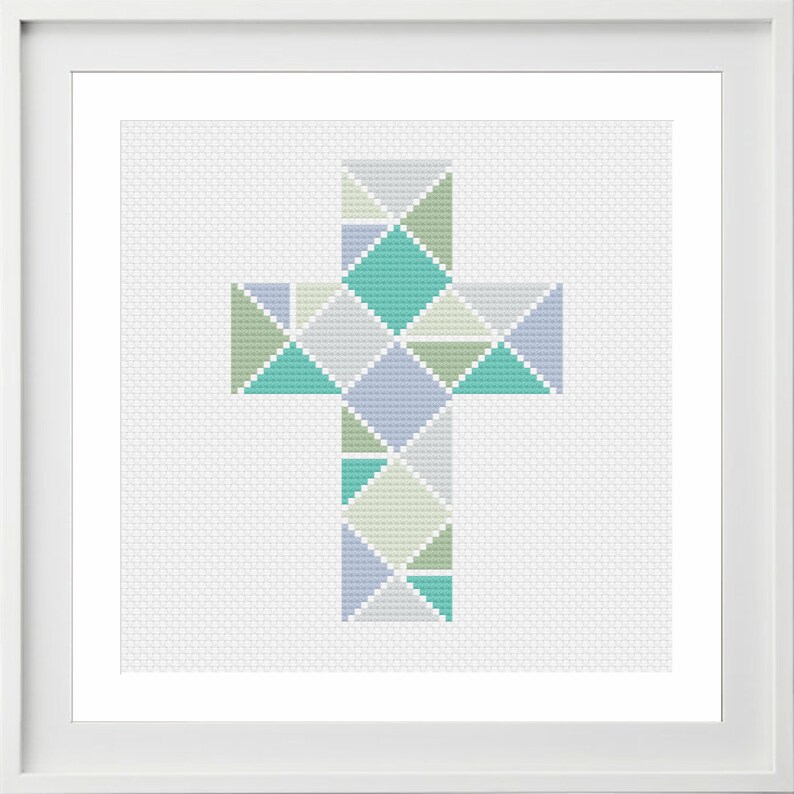 Geometriskt kors påsk korsstygnsmönster | Kristet korsstygn bild 2
