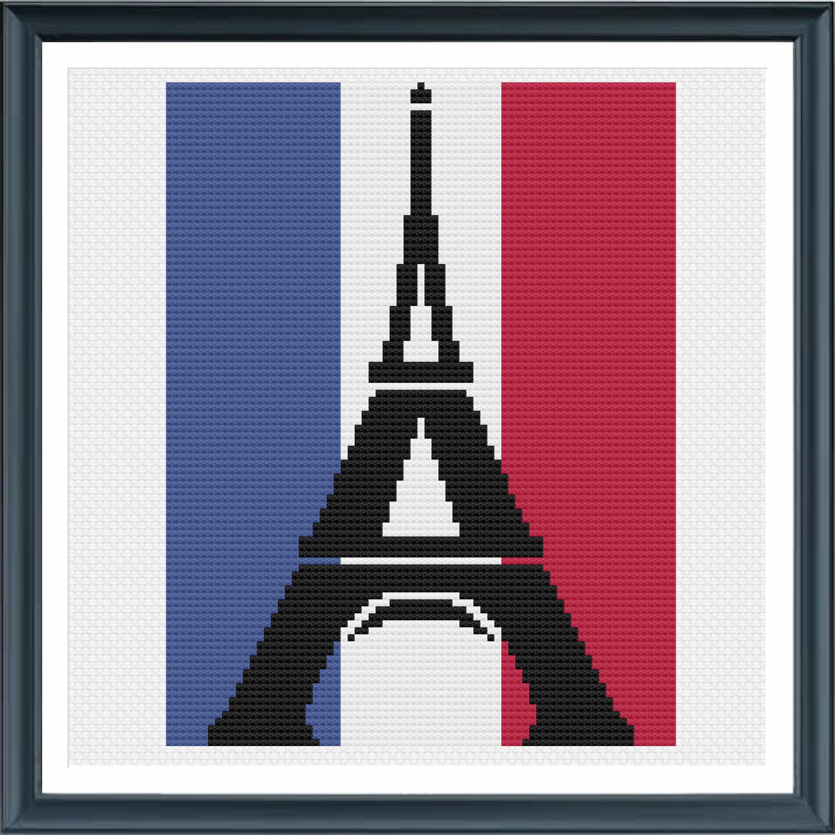 Eiffel Tower Cross Stitch Pattern Paris Cross Stitch Chart - Etsy