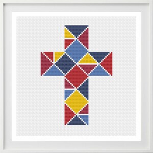 Geometriskt kors påsk korsstygnsmönster | Kristet korsstygn bild 3
