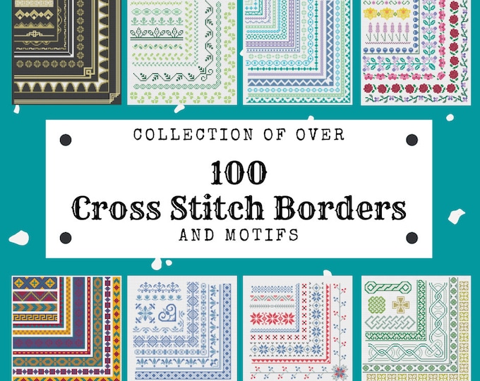 Cross Stitch Borders Pattern Collection | Digital Download Samplers