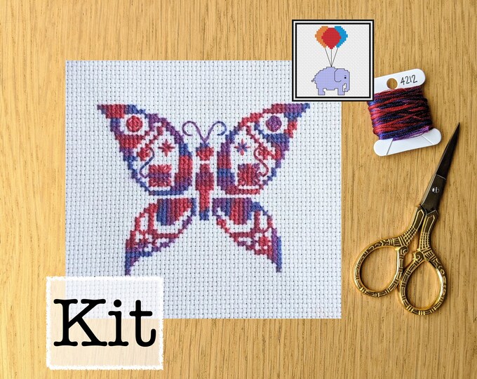 Elephant Craft, Kids Cross Stitch Kit, Mini Counted Cross Stitch Kit - —  Crafted Gift Inc.