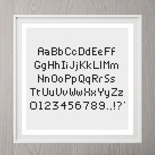 Alphabet Cross Stitch Pdf Pattern - Etsy