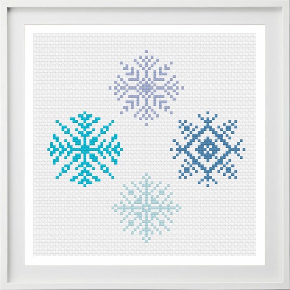 Awesocrafts Kit De Punto De Cruz Con Estampado De Iglesia En Nieve, Patrones Fáciles De Bordar, Costura De Cruz, Suministros De Costura (nieve