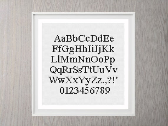 Alphabet Sampler Printed Pattern w/ Iron Transfer Alphabet Sampler Printed Pattern w/ Iron Transfer