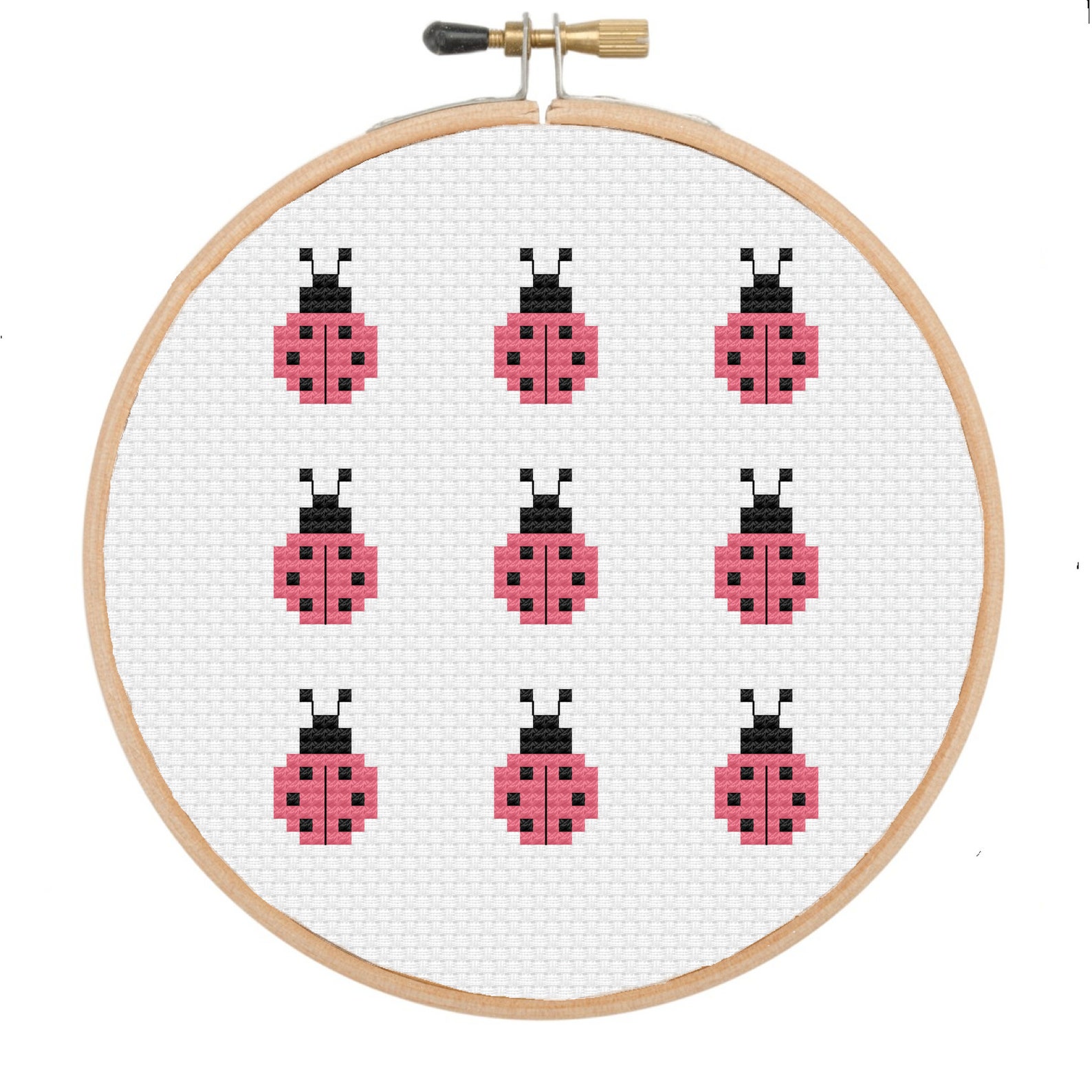 Ladybugs Cross Stitch Pattern Ladybirds Instant Download Etsy