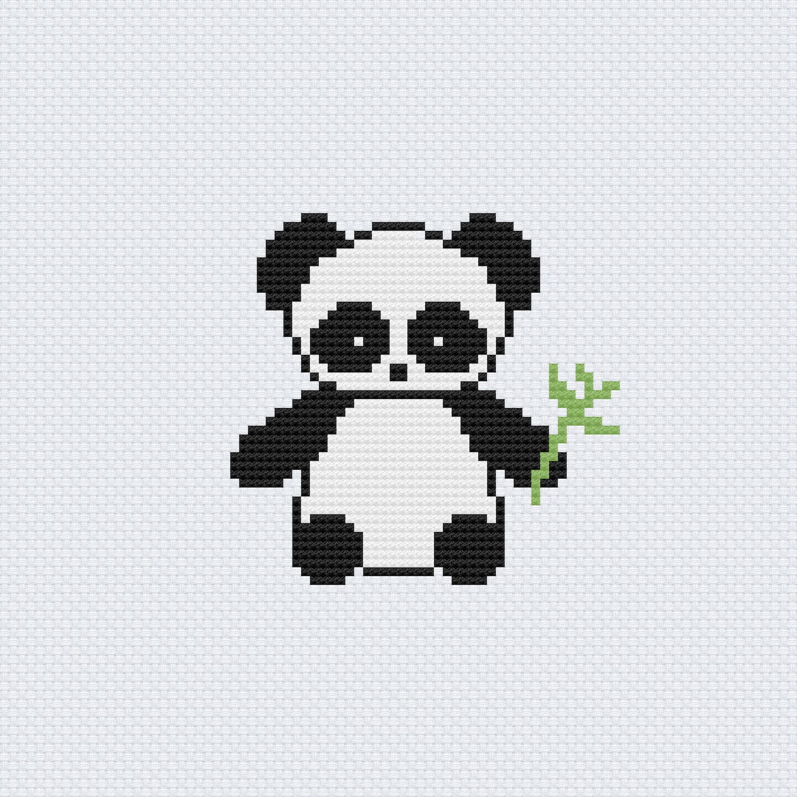 Panda Cross Stitch Pattern Instant Digital Download Mini | Etsy