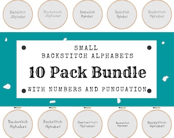 Small Backstitch Alphabet Patterns | Backstitch Letters | Small Cross Stitch Font | Backstitch Font