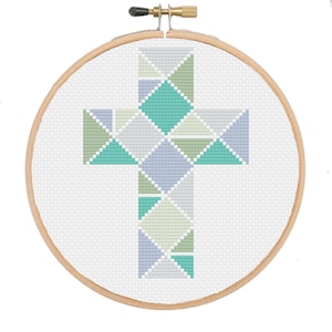 Geometriskt kors påsk korsstygnsmönster | Kristet korsstygn bild 6
