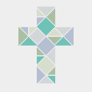 Geometriskt kors påsk korsstygnsmönster | Kristet korsstygn bild 7
