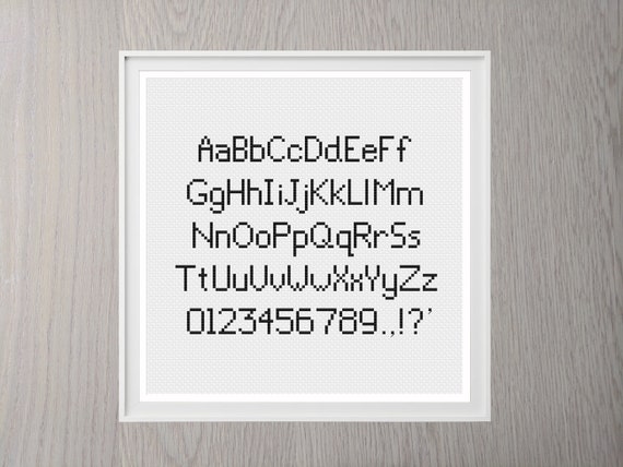 Small Cross Stitch Letters | Cross Stitch Alphabet Pattern