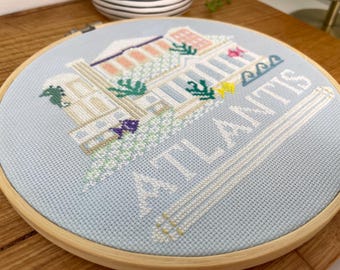 Little Atlantis Cross Stitch Pattern - Mythical City (PDF Pattern)