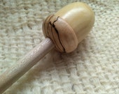 Acorn Support spindle 1. 1 4oz 36g in Box and spalted beech with Maple shaft