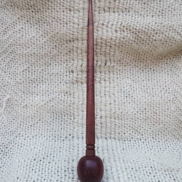 Support spindle 39 grms 1.3/8 oz in Padouk and Purple heart shaft ,11" long