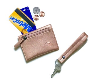 miss you gift, going away gift, roommate gift, small gift for her - the BALTIC coin purse + Bryant key fob