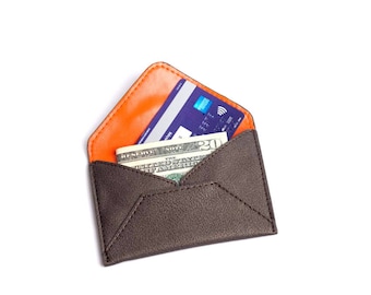minimalist wallet, boyfriend wallet, business card holder, vegan wallet - the SMITH (5 colors)
