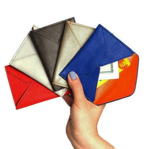 minimalist wallet, boyfriend wallet, business card holder, vegan wallet the SMITH 5 colors image 8