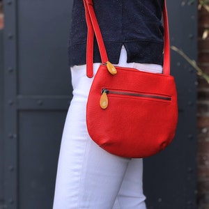 crossbody purse & vegan bag, bff gift the WILLOUGHBY 5 colors Coral