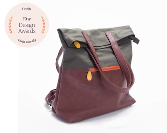 convertible backpack, travel bag with trolley sleeve, multifunctional travel bag - our bestselling GREENPOINT rucksack