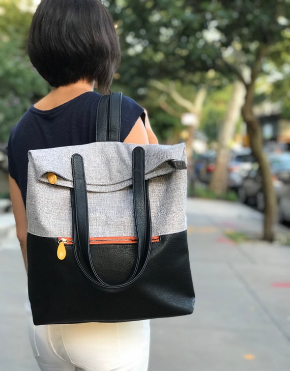 Convertible Backpack Purse Travel Bag With Suitcase Sleeve - Etsy
