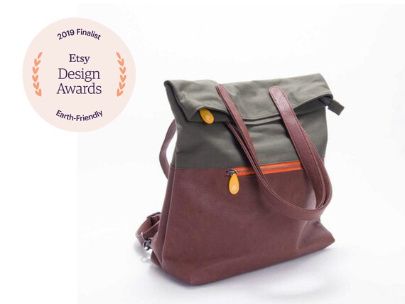convertible backpack canvas