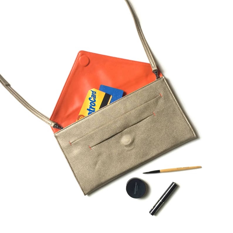 Cartera bandolera, cartera para pasaporte, cartera de mano - LAFAYETTE (en 3 colores) imagen 7