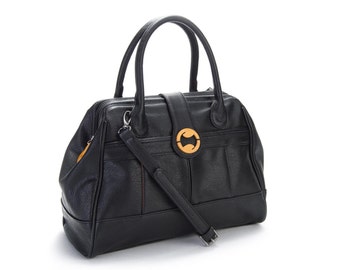 crossbody tote, vegan purse, doctor's bag handbag  - the WYTHE (also in navy gray)