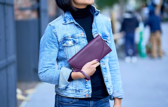 Clutch with phone pocket sale