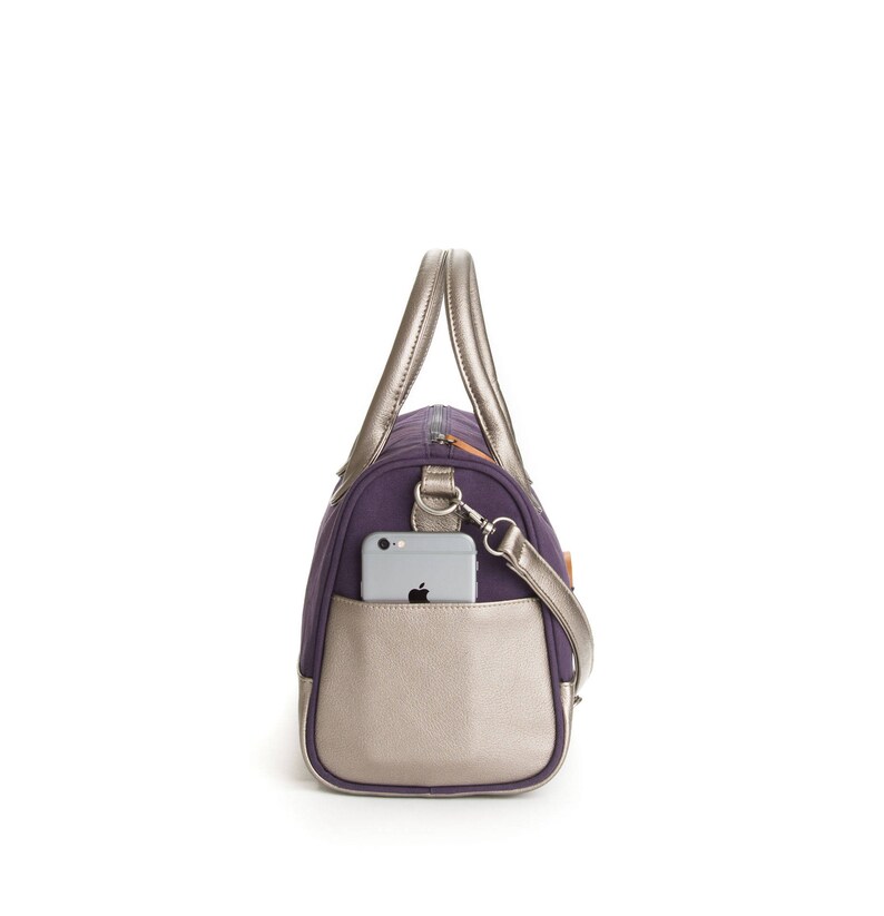 crossbody bags for women, canvas messenger bag, crossbody purse the HEIGHTS vegan purse image 6