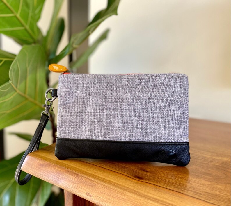 Cartera de mano, cartera para teléfono y cartera para pasaporte: GOWANUS en tweed y negro imagen 2