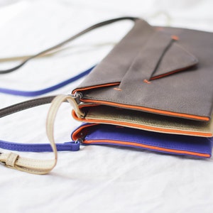 Cartera bandolera, cartera para pasaporte, cartera de mano - LAFAYETTE (en 3 colores) imagen 5