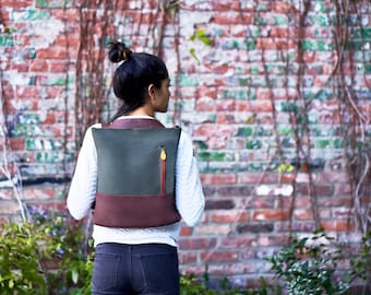 Schlanke Vegane Reisetasche - ROCKAWAY 3-in-1 Tote, Rucksack, Umhängetasche | Passend für Laptop | Leicht und kompakt
