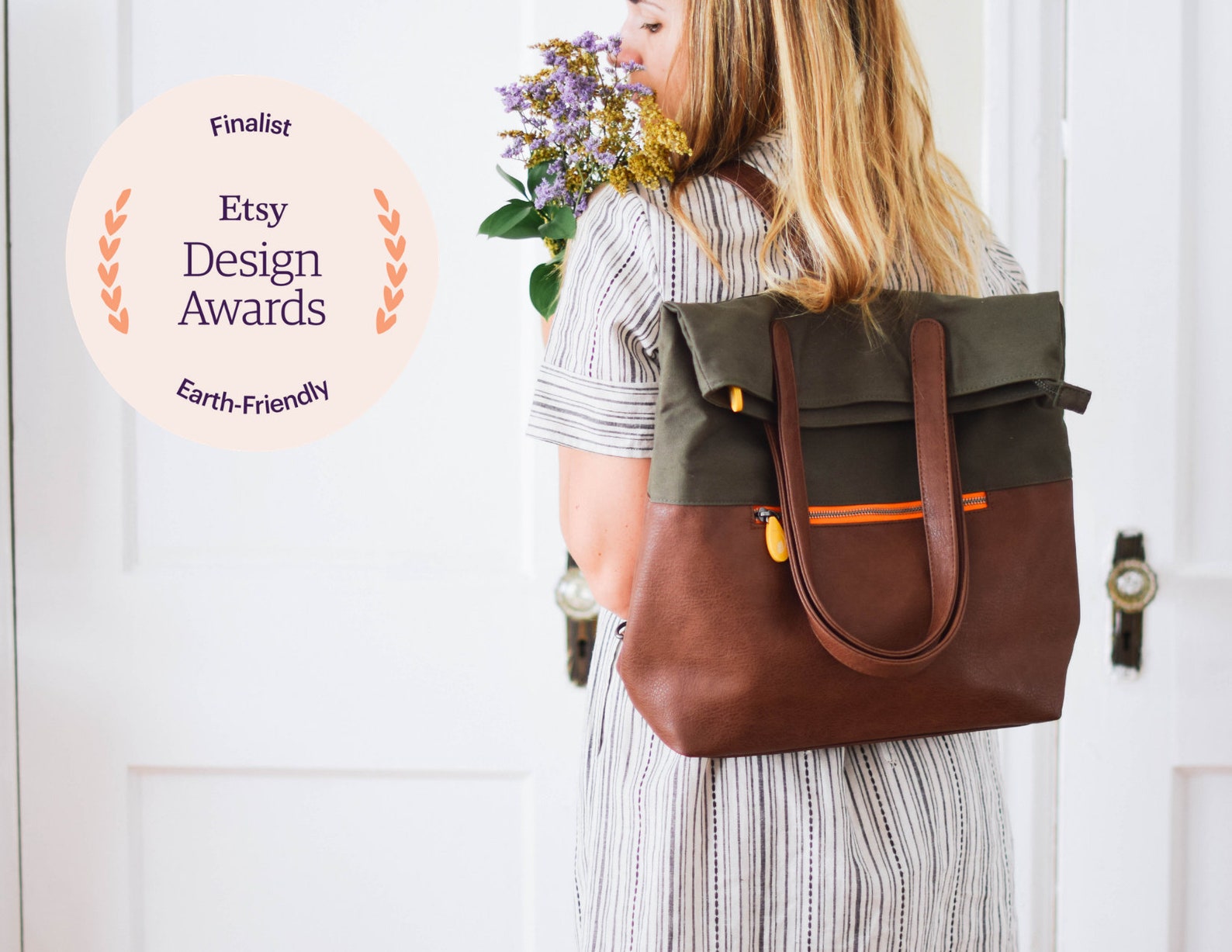 Canvas Backpack Luggage Sleeve Backpack Backpack Purse Etsy