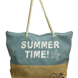 Strandtasche Sommer Strandtasche aus Canvas Bild 1