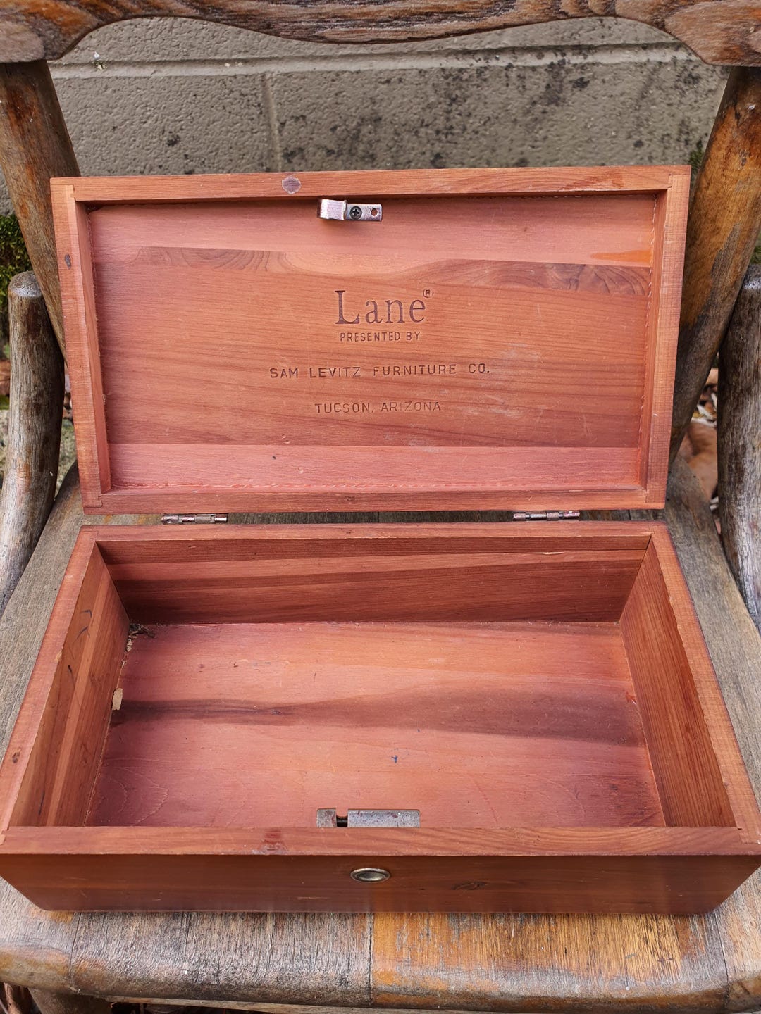 Vintage Lane Furniture Cedar Box - Etsy