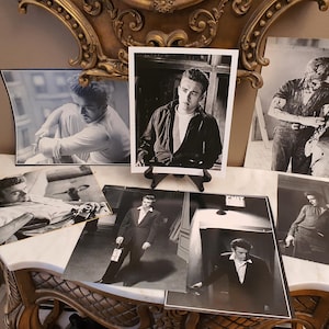 James Dean Paper Ephemera Grouping 30+- Collage Junk Journal Scrapbook Crafts-Old Black and White Photos-Postcards-James Dean