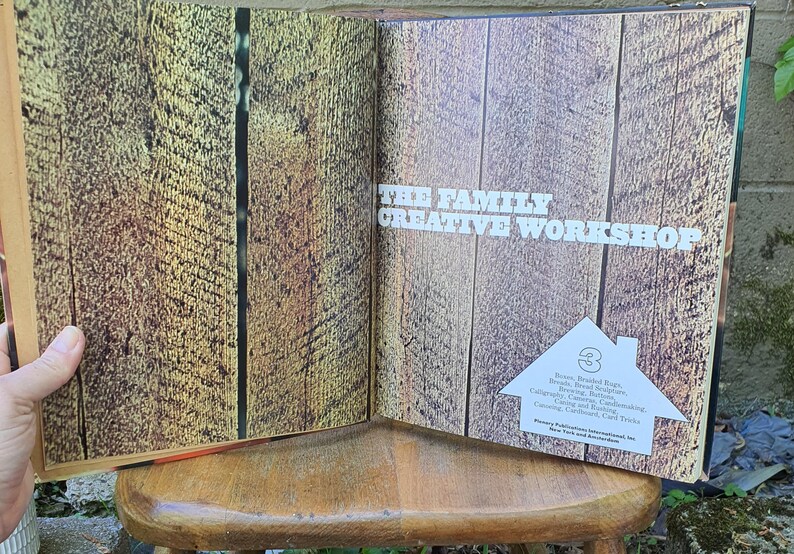 Vintage The Family Creative Workshop Book Volume 3 - Boxes to Card Tricks-Vintage Book-Vintage How To Book-1970's Craft Book image 8