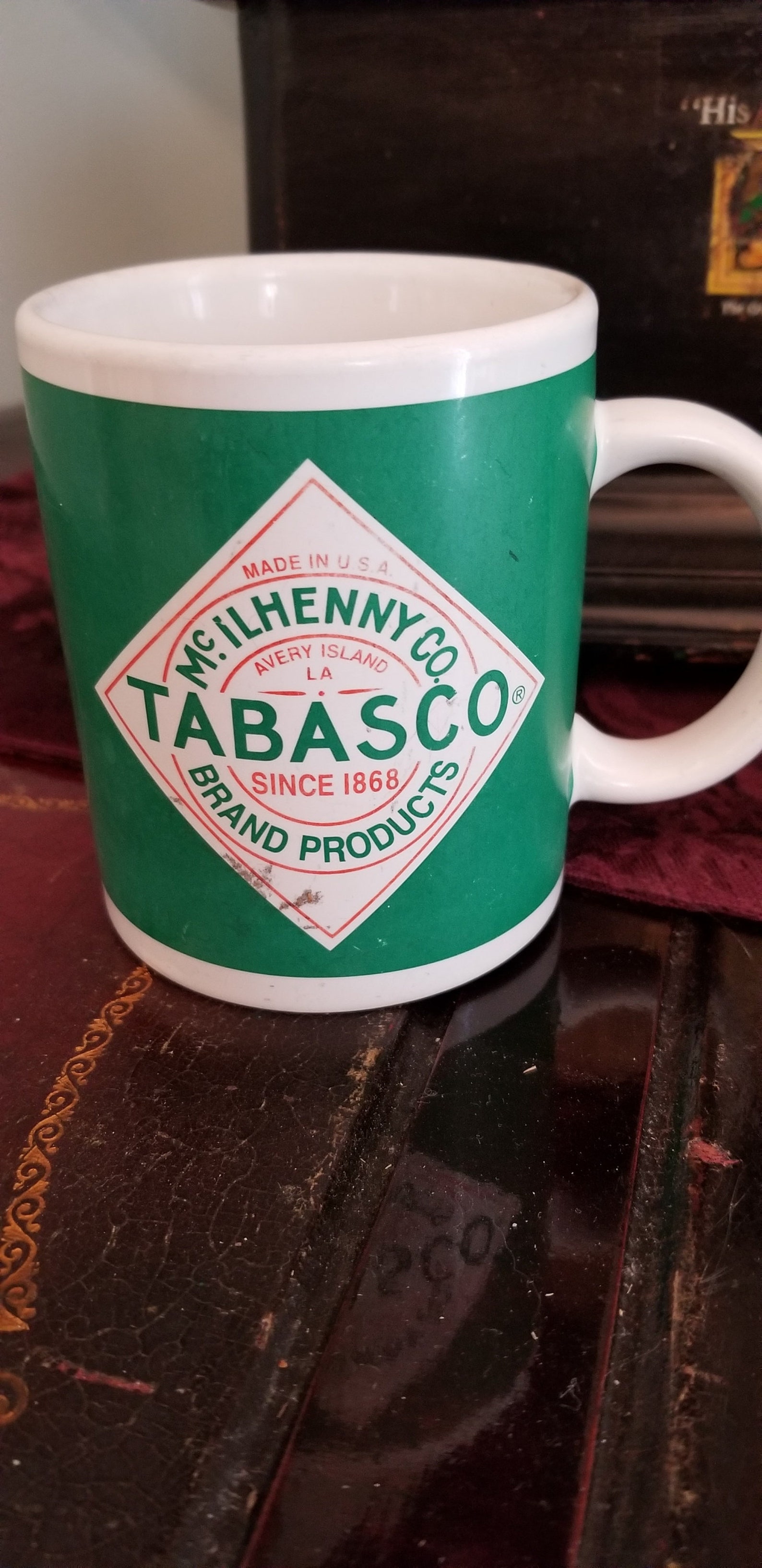 Vintage Tabasco Brand coffee mug. pair of vintage coffee mugs Etsy