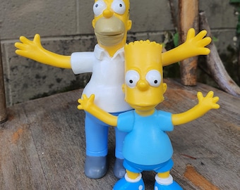 Vintage Jesco the Simpsons 1990 Bendable Figures-bart Simpson