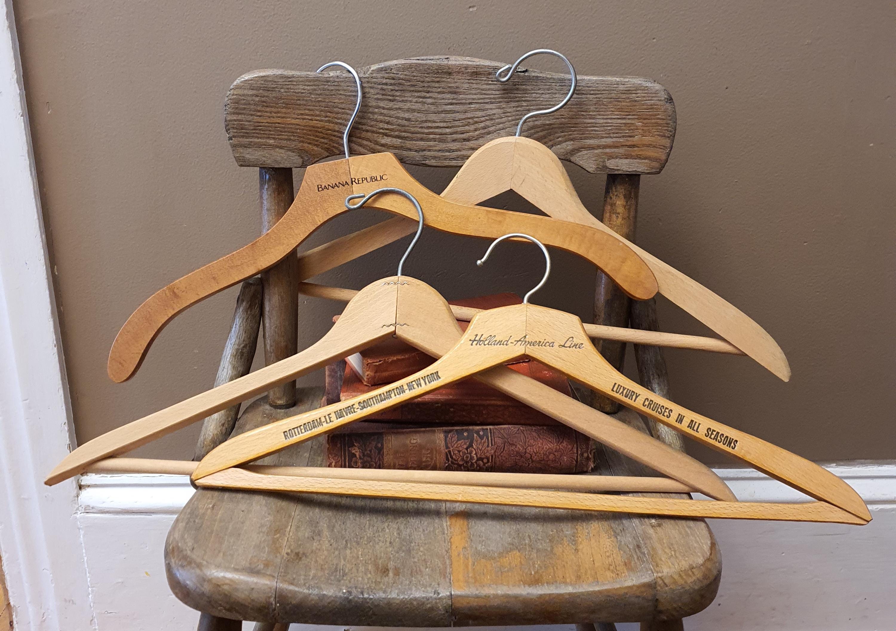 50-70s Vintage Wooden Hanger 20本セット Old Wooden Hangers - Etsy