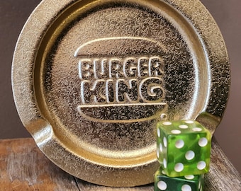 Vintage Metal Burger King Astray and Vintage Apple Green Dice